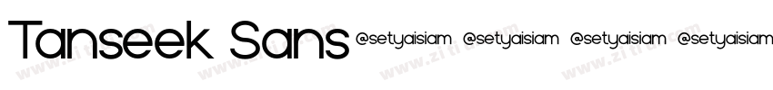 Tanseek Sans字体转换